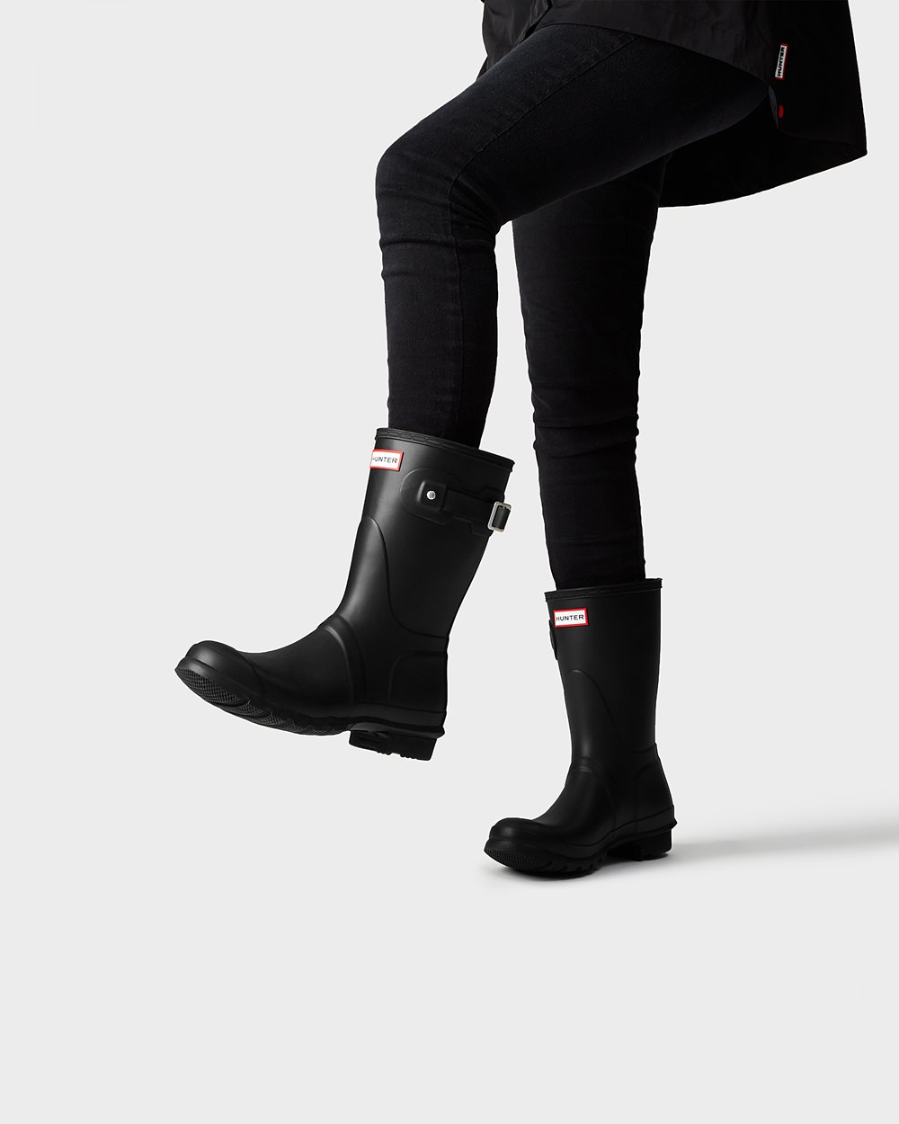 Women Hunter Original | Short Rain Boots Black | NZ-84053-RBDQ